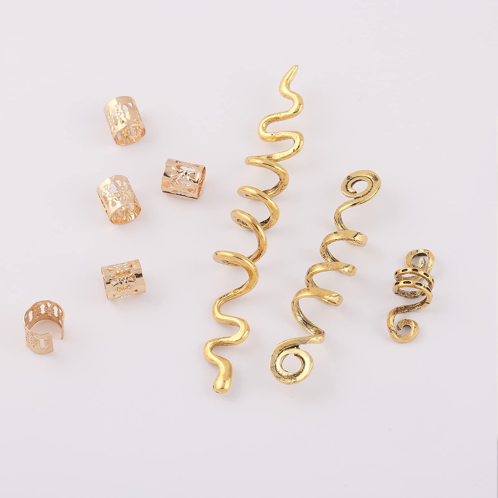 FRDTLUTHW wedding-ready hair accessories in gold for locs