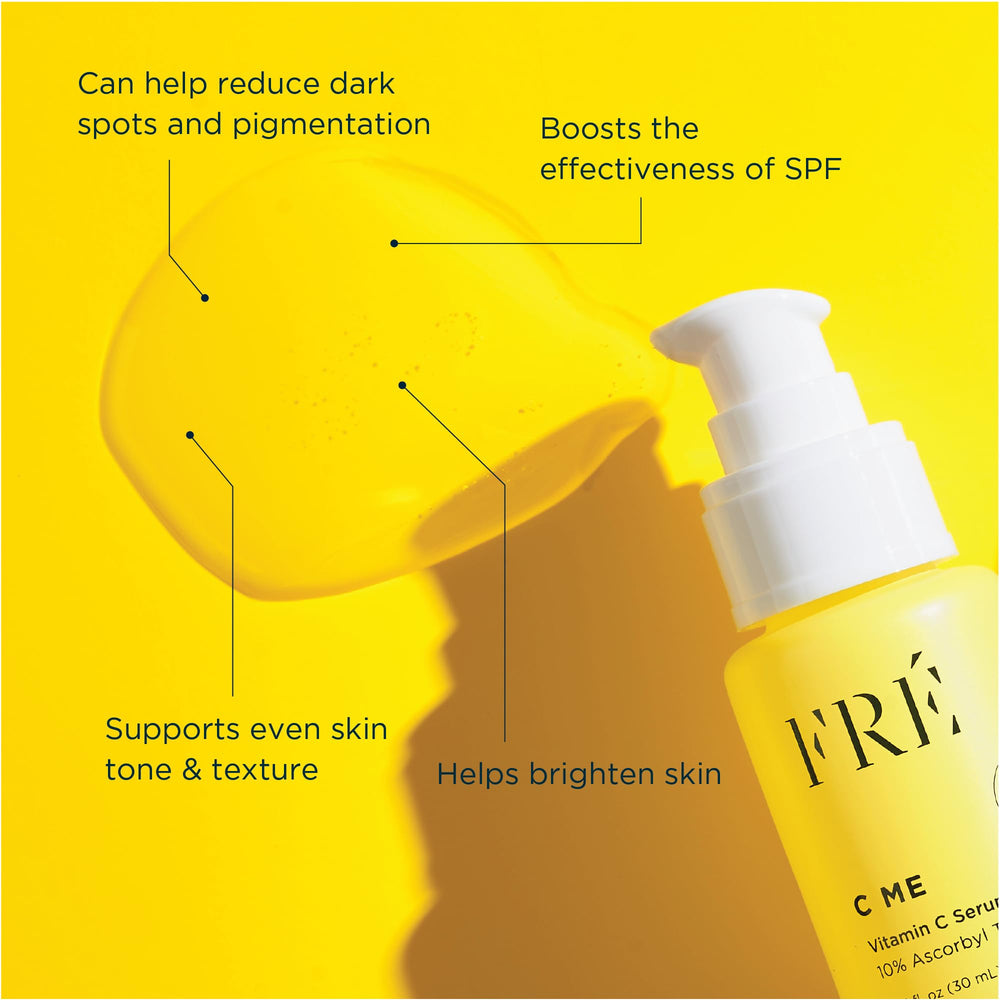 FRÉ C ME serum with argan oil pool highlighting nourishing hydration