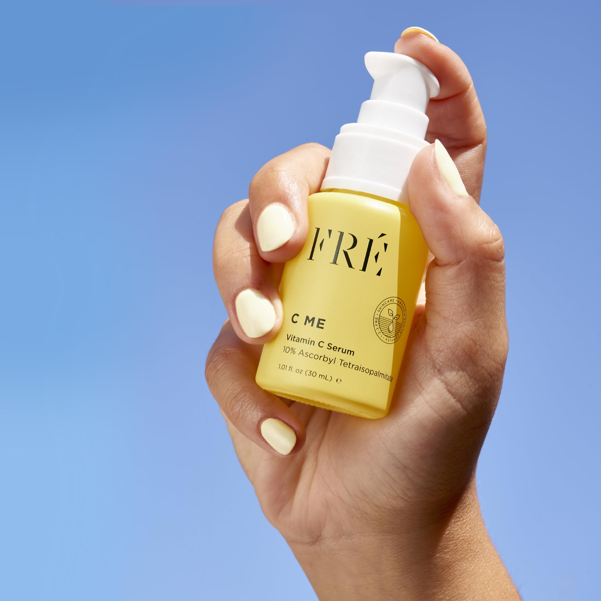 FRÉ C ME ingredients spotlight featuring 10% VC-IP and argan oil