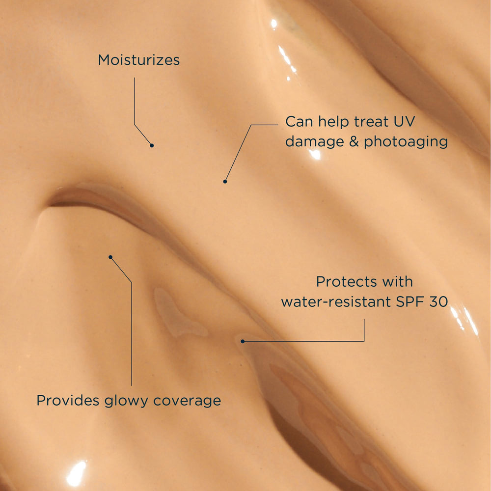 FRÉ Glow Me shade range display for medium-deep skin tones.