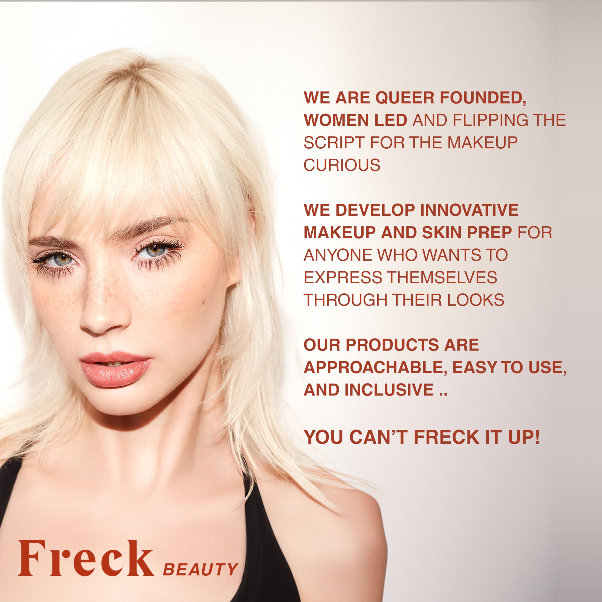 Freck Beauty Cheekslime packaging closeup emphasizing compact design