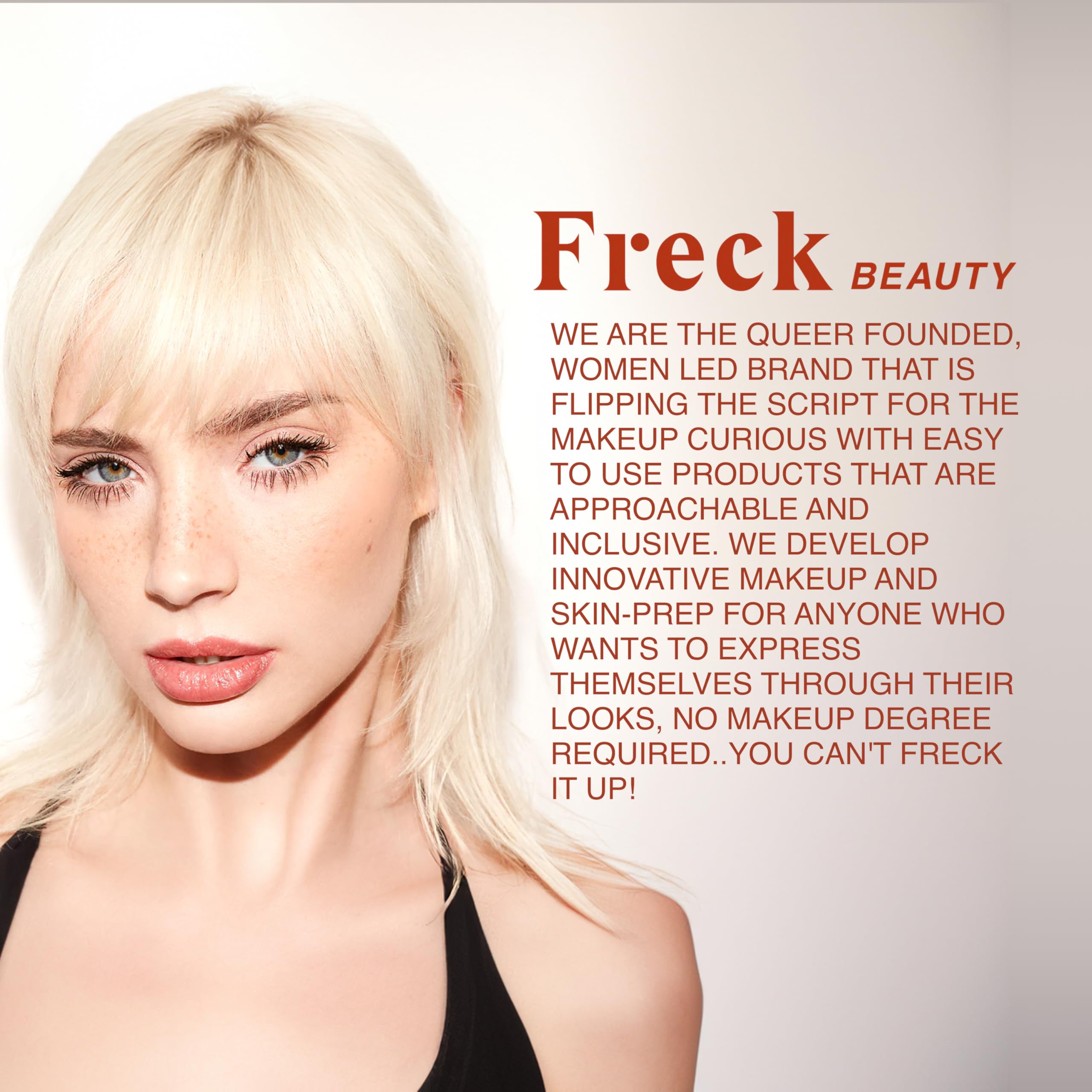Freck Beauty Freck OG vegan formula emphasizing clean beauty use.