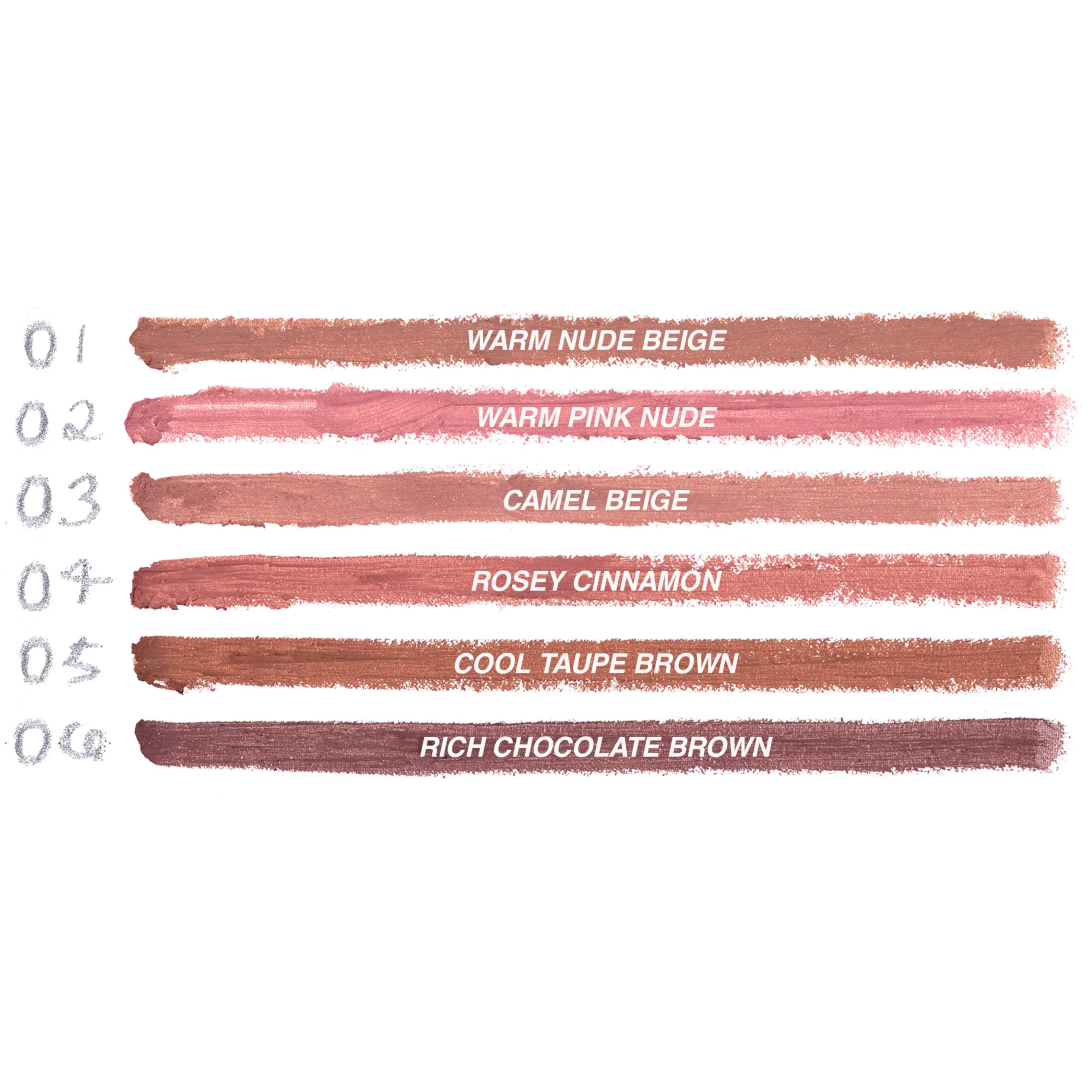 Jojoba hydration visual cue on Nude Muse lip liner for comfortable wear
