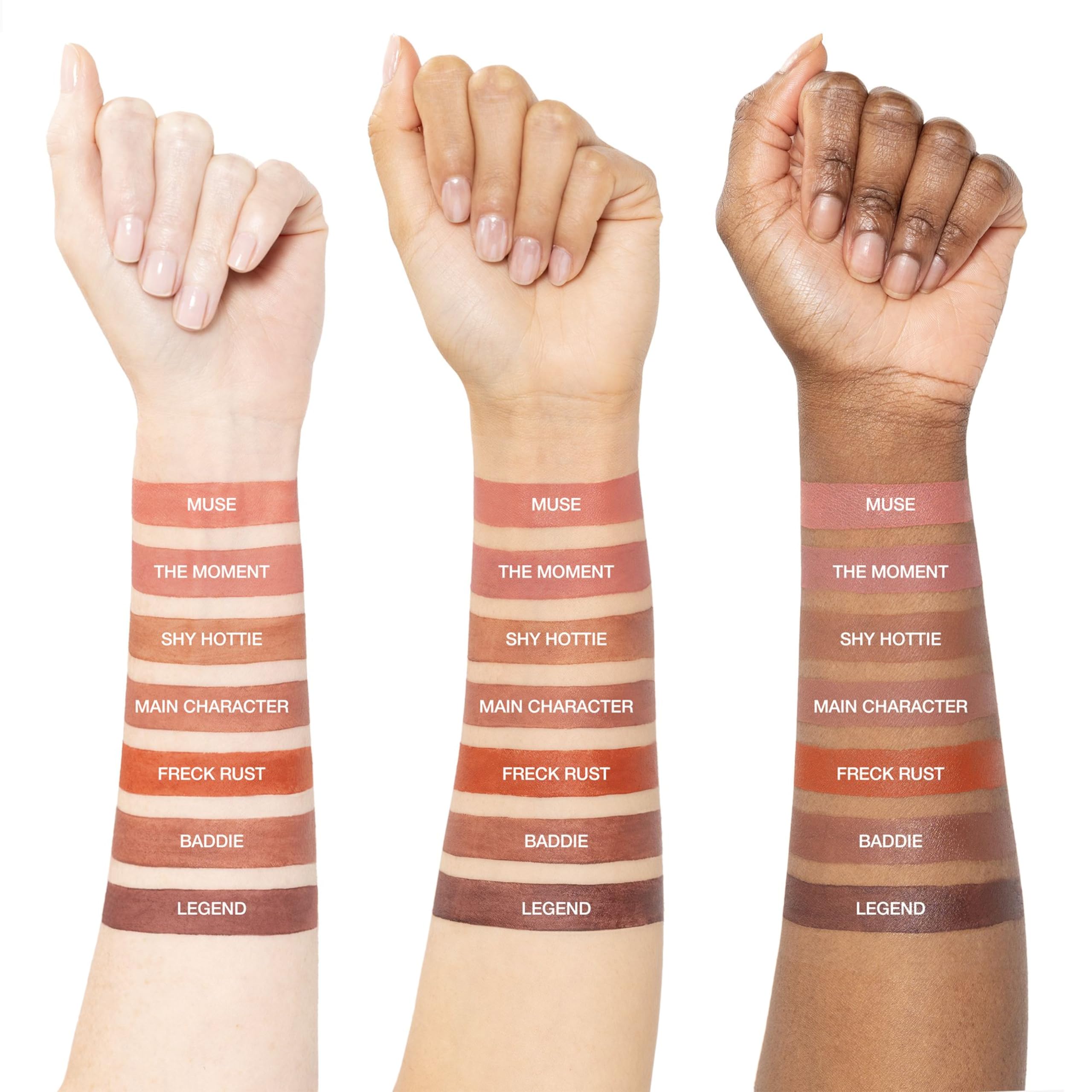 Freck Beauty MAKEOUT CLUB Soft Blur Lipstick Rose Brown nourishes lips with hydration.