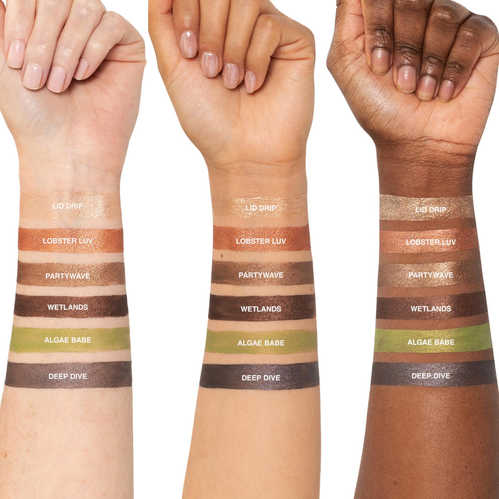 Freck Beauty Shadow Slide base-look swatch demonstrates dual-use as base.