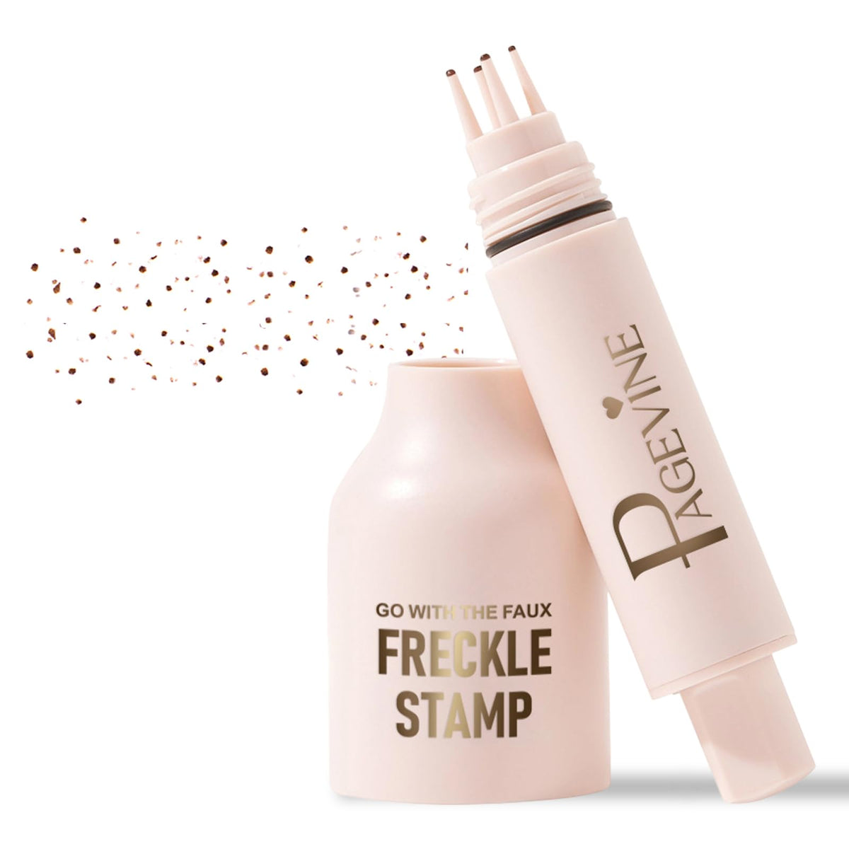 Freckle Stamp natural freckles close-up showing sun-kissed look