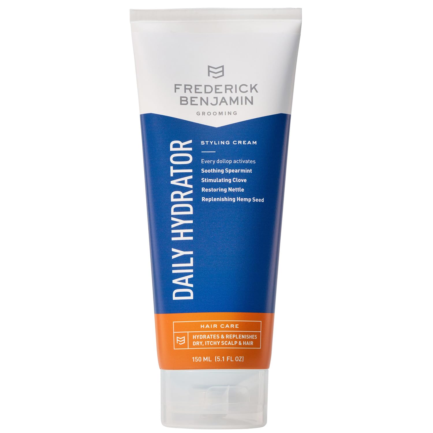 Frederick Benjamin Daily Hydrator bottle front showing a clean moisture formula for daily care