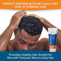 Frederick Benjamin Daily Hydrator hands applying product for light hold and non greasy finish