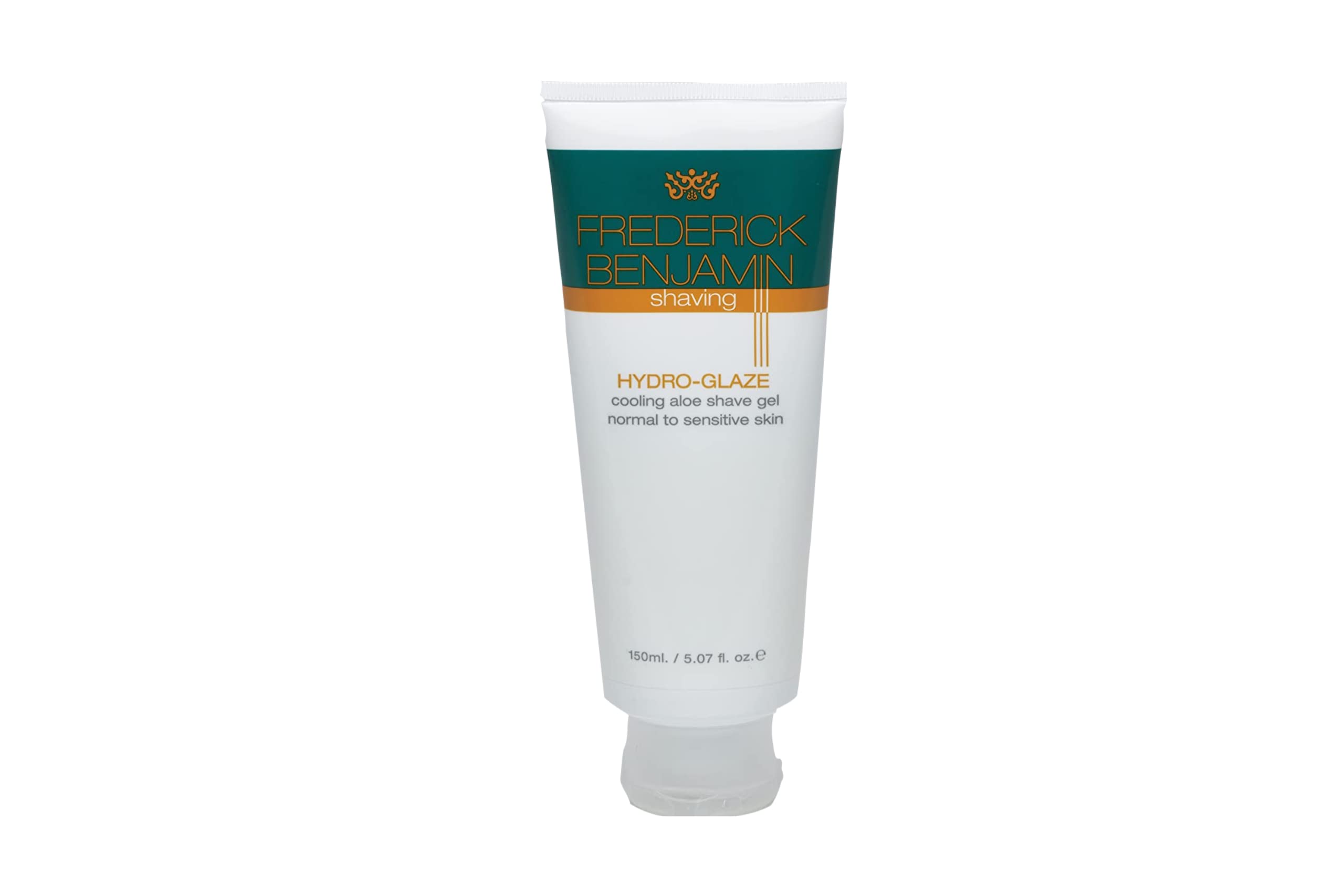 Frederick Benjamin Natural Shave Gel bottle with cooling aloe for a smooth, refreshed shave.
