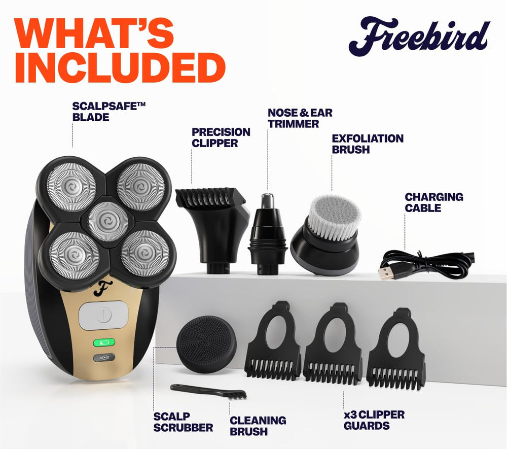 Freebird FlexSeries groin care: safe, close shave option.