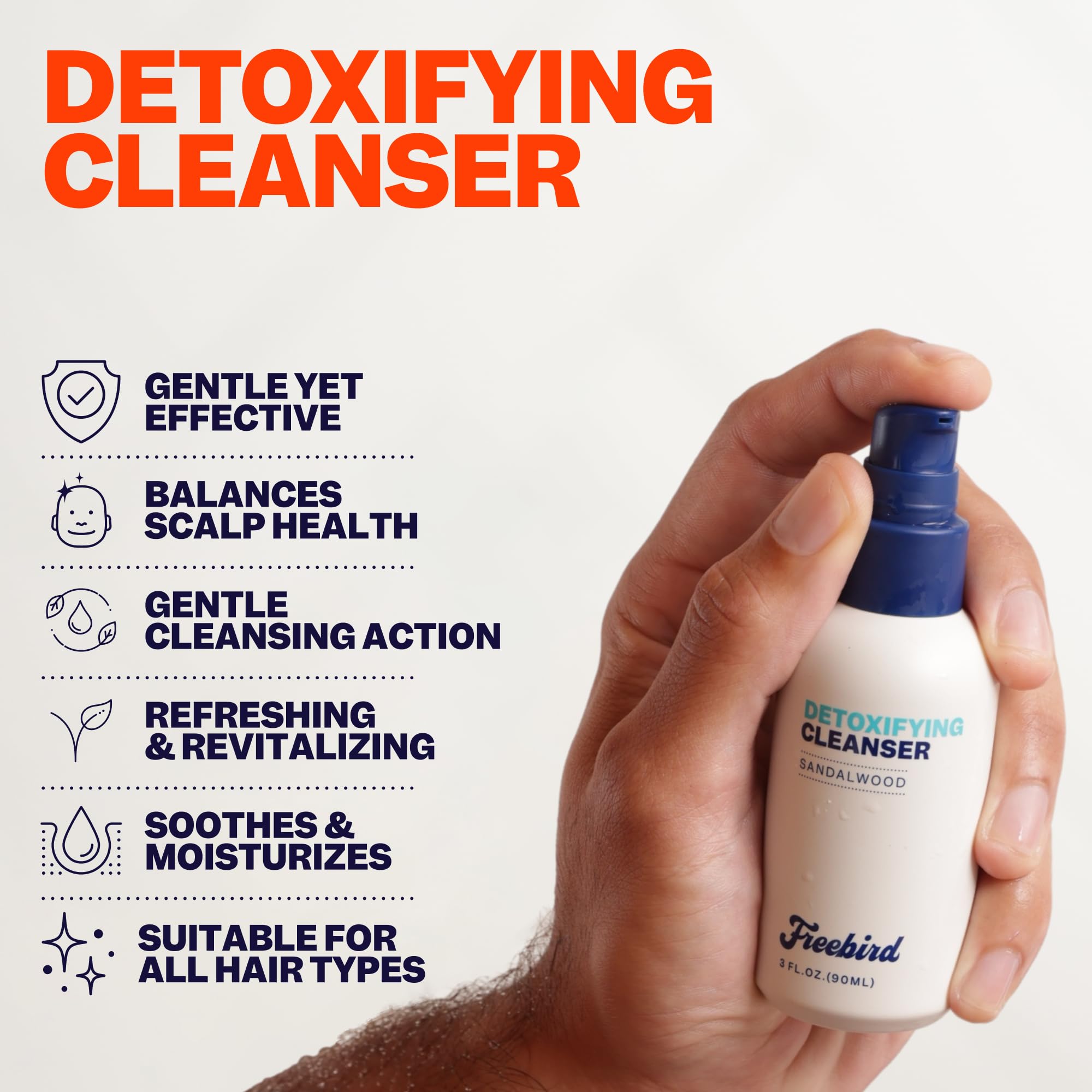 Freebird Purifying Exfoliator for weekly cleansing and healthy scalp renewal