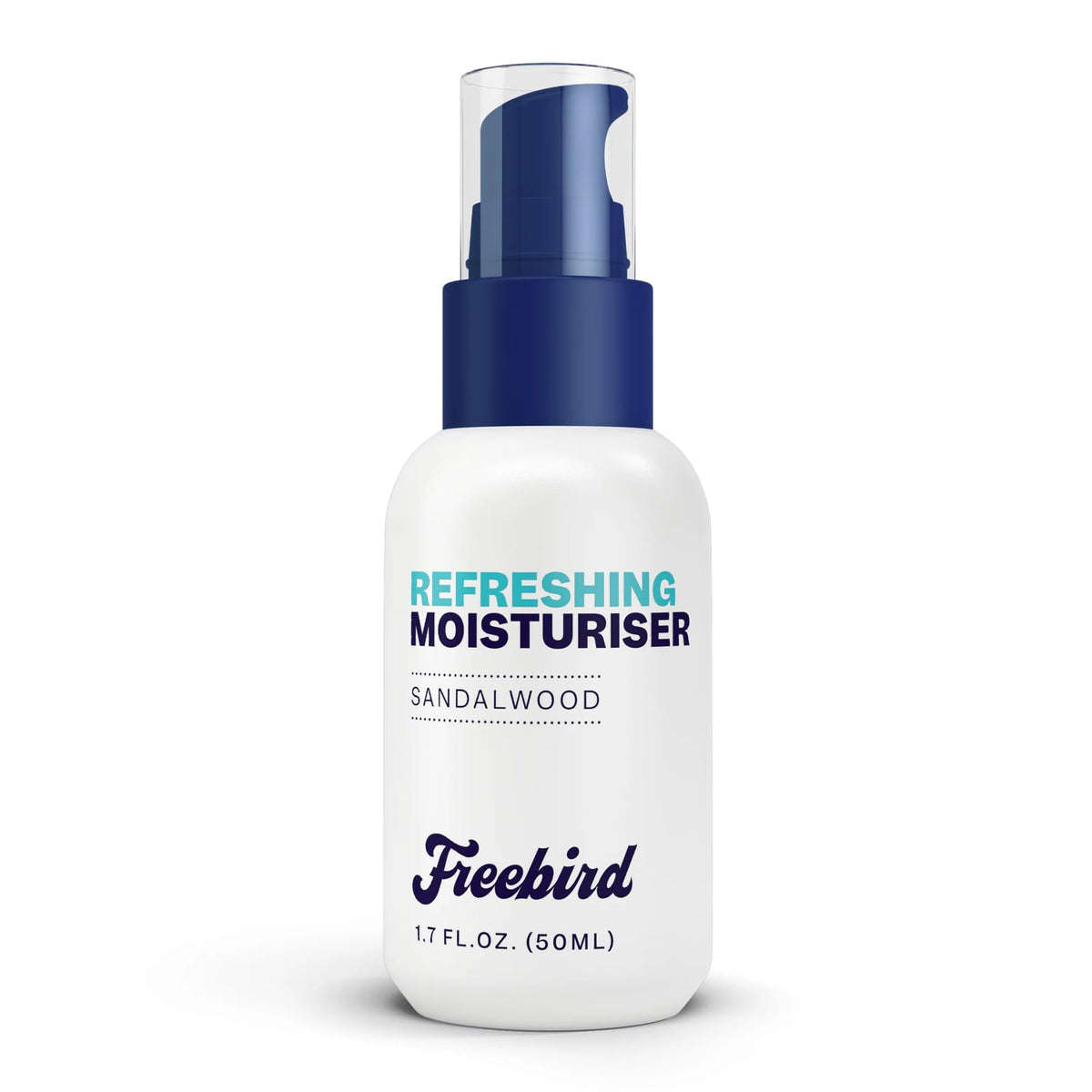 Freebird Scalp Moisturizer bottle-front showing refreshing hydration for bald heads.