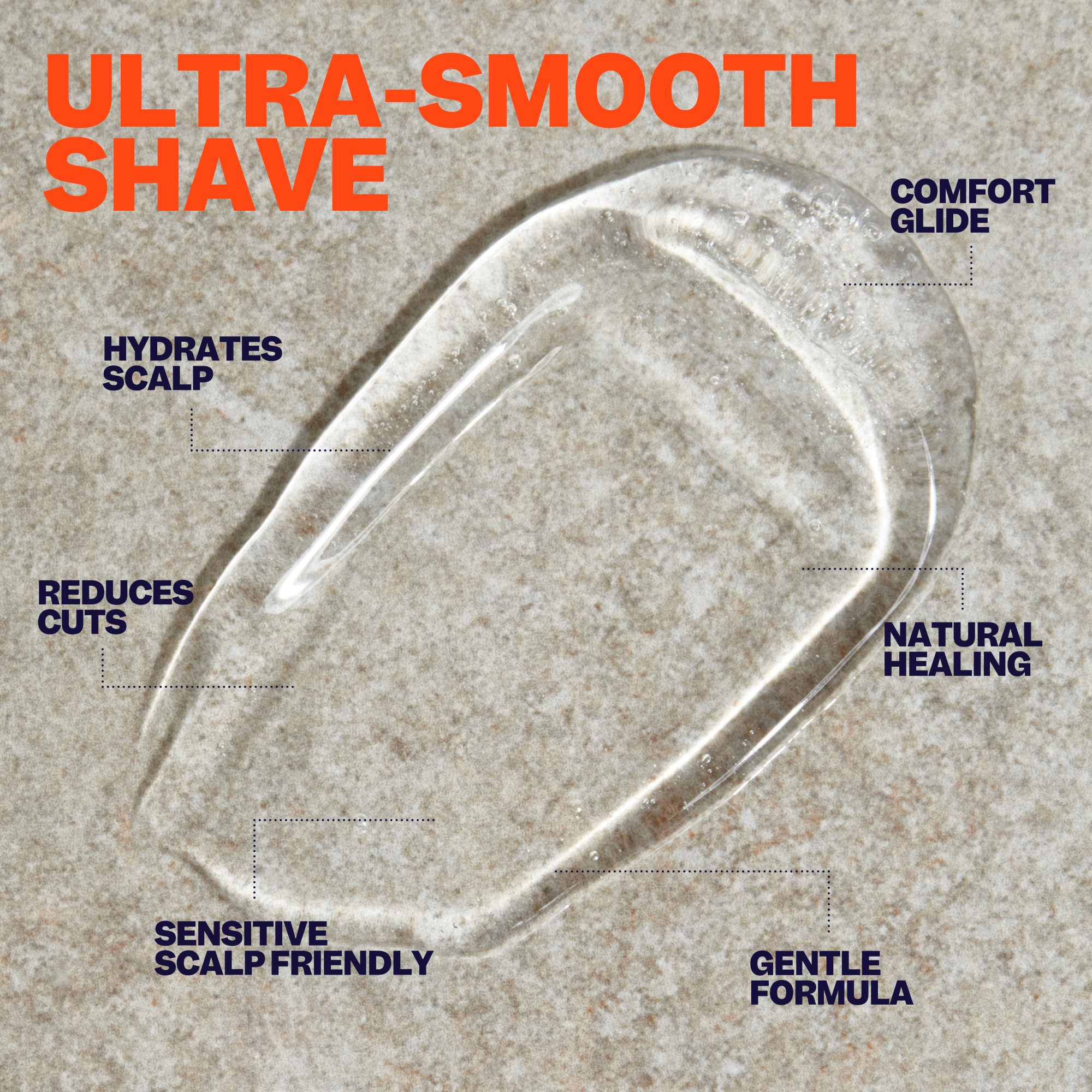 Freebird Shave Gel glides smoothly with all razor types.