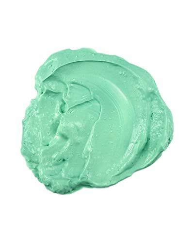 Freeman avocado oatmeal masque application on skin, gentle purification and nourishment.