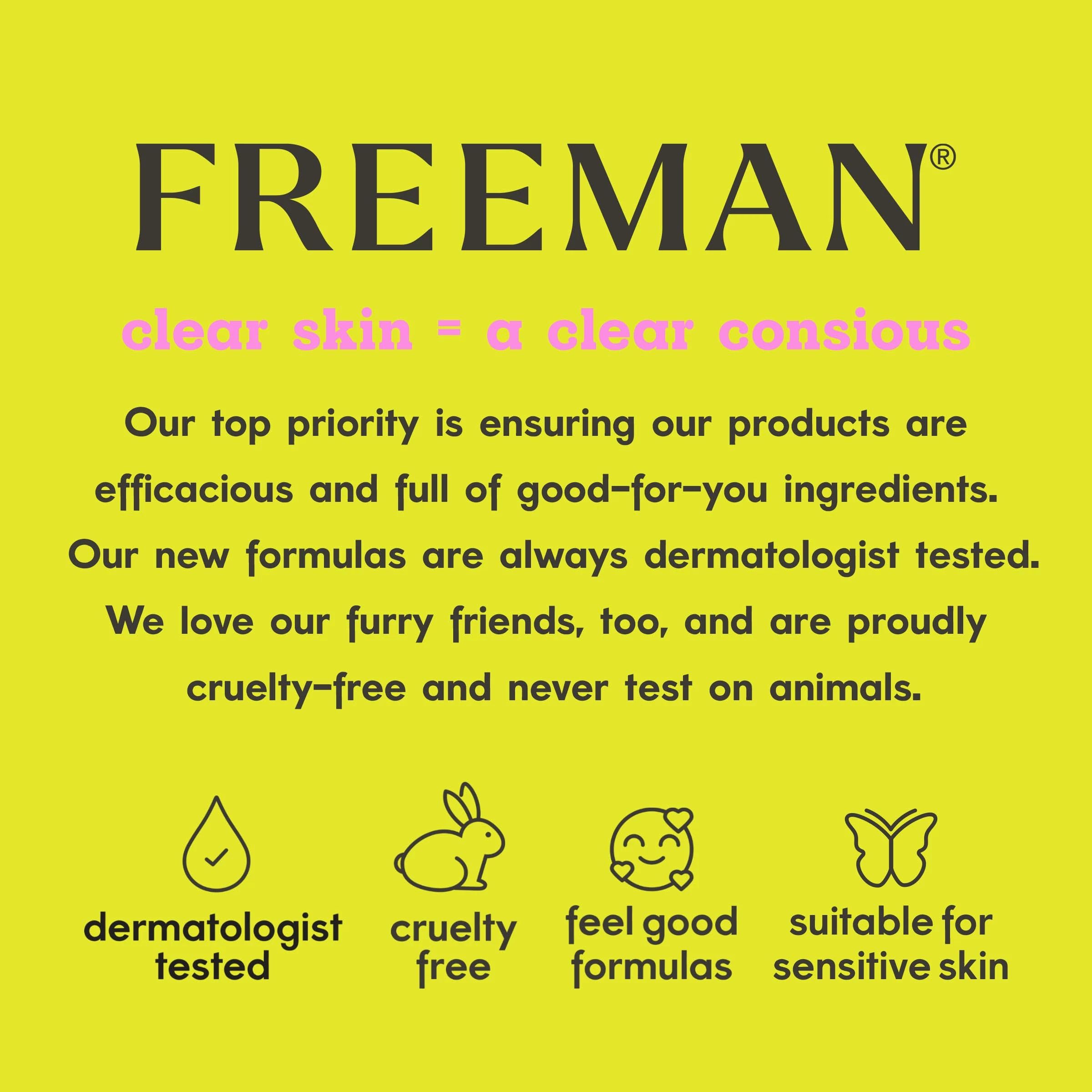Freeman Cruelty-free logo for ethical skincare