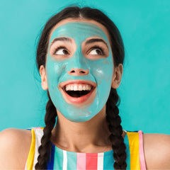 Freeman Face and neck application showing easy mask use