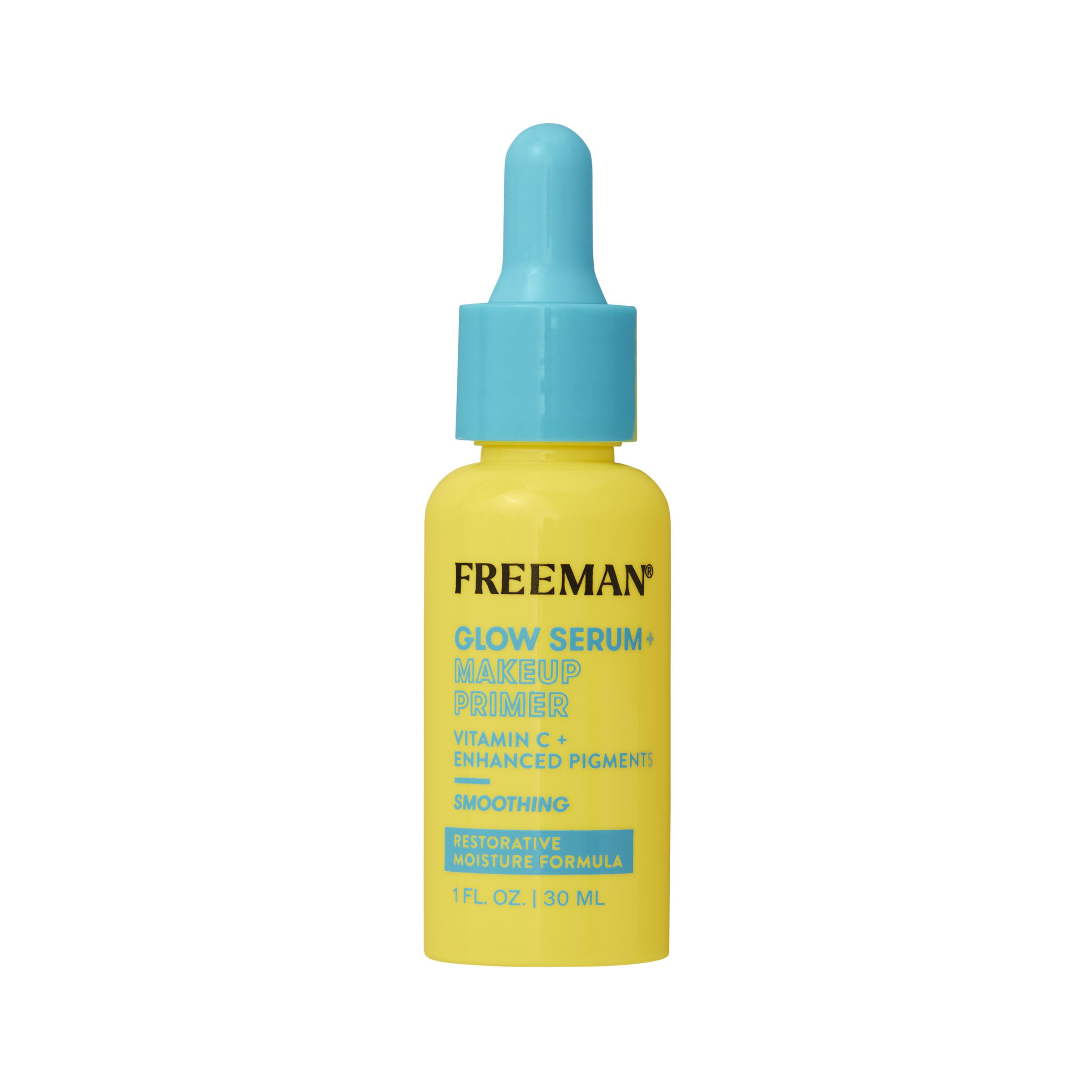 Freeman Glow Booster Serum bottle close-up showing hydration and glow.