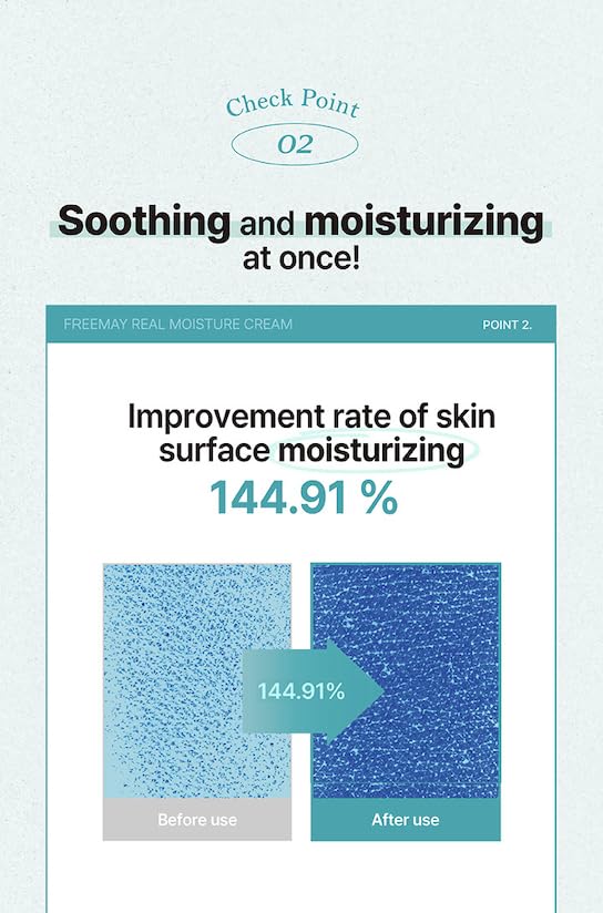 Freemay Real Moisture Cream on vanity for daytime refreshment.