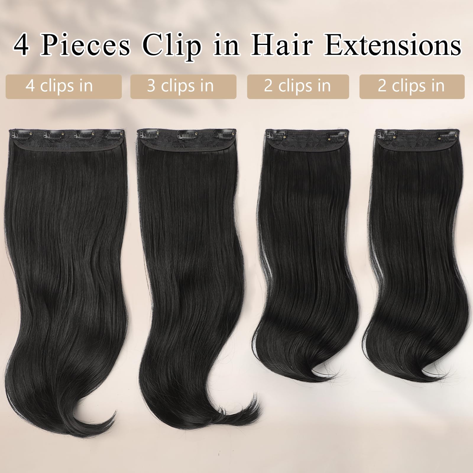 FREEMEIGE clip-ins secured for a comfortable, secure wear all day.