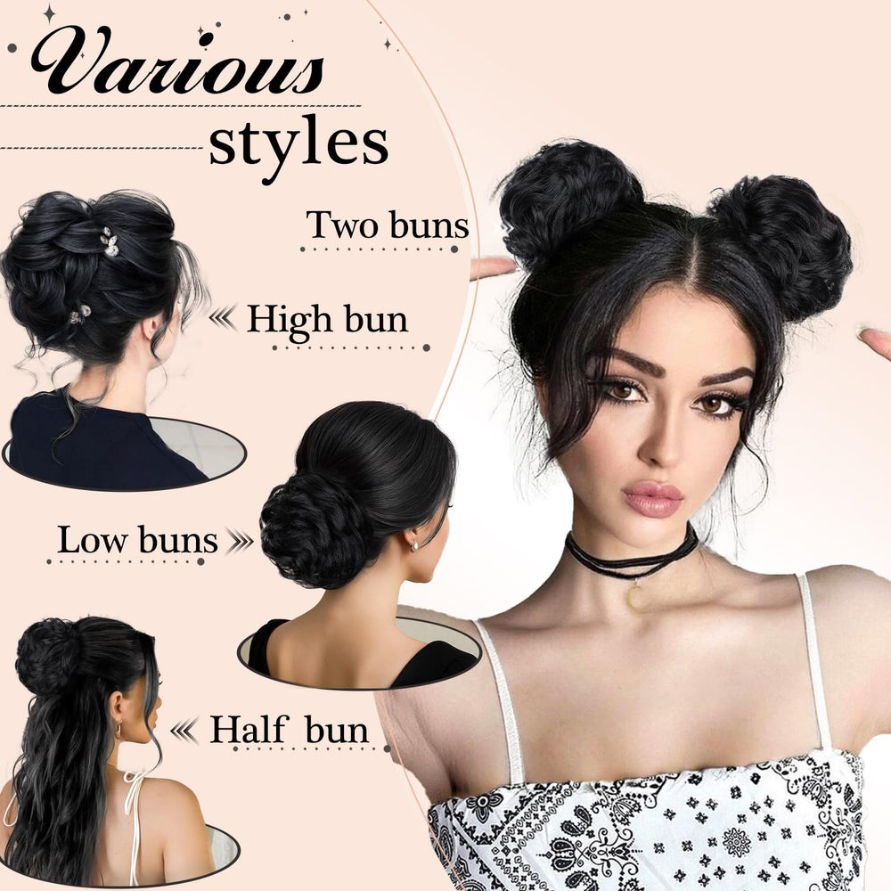 FREEMEIGE Messy Bun daily style option for versatile looks.