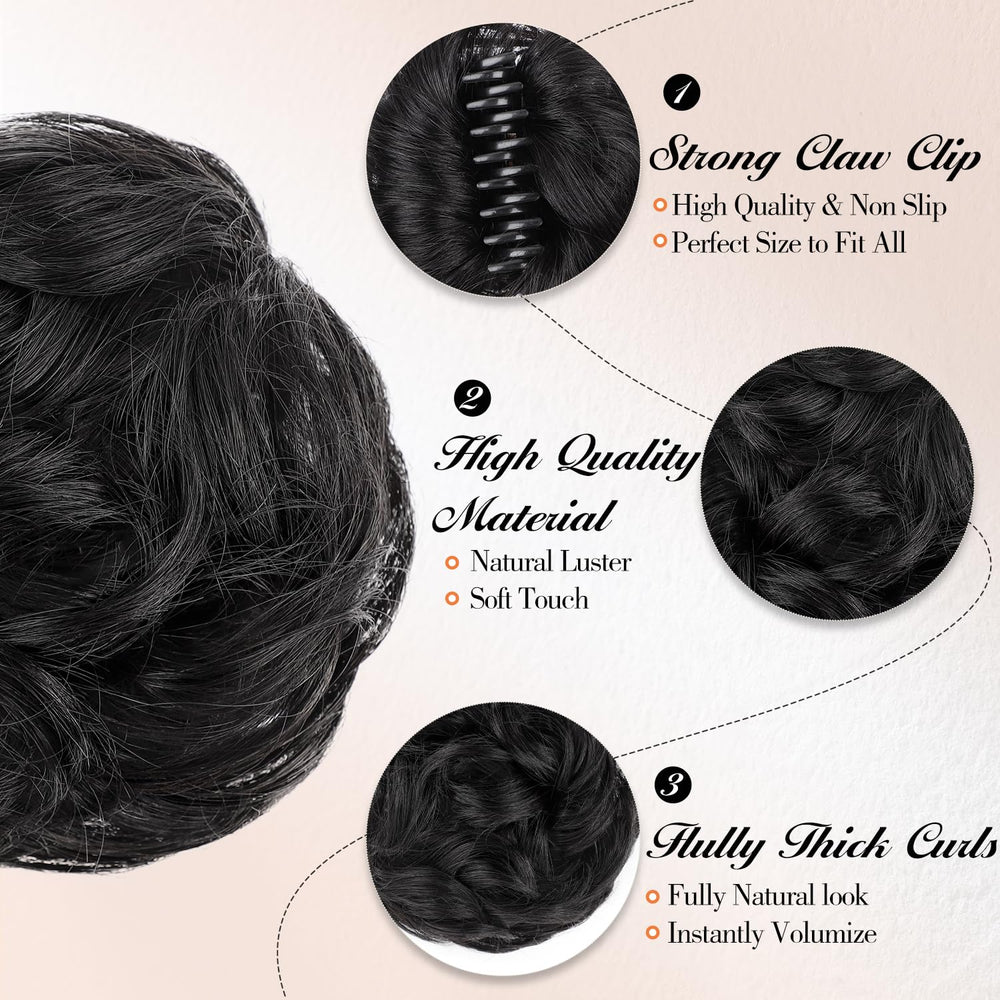 FREEMEIGE Messy Bun lightweight wear stays comfortable all day.