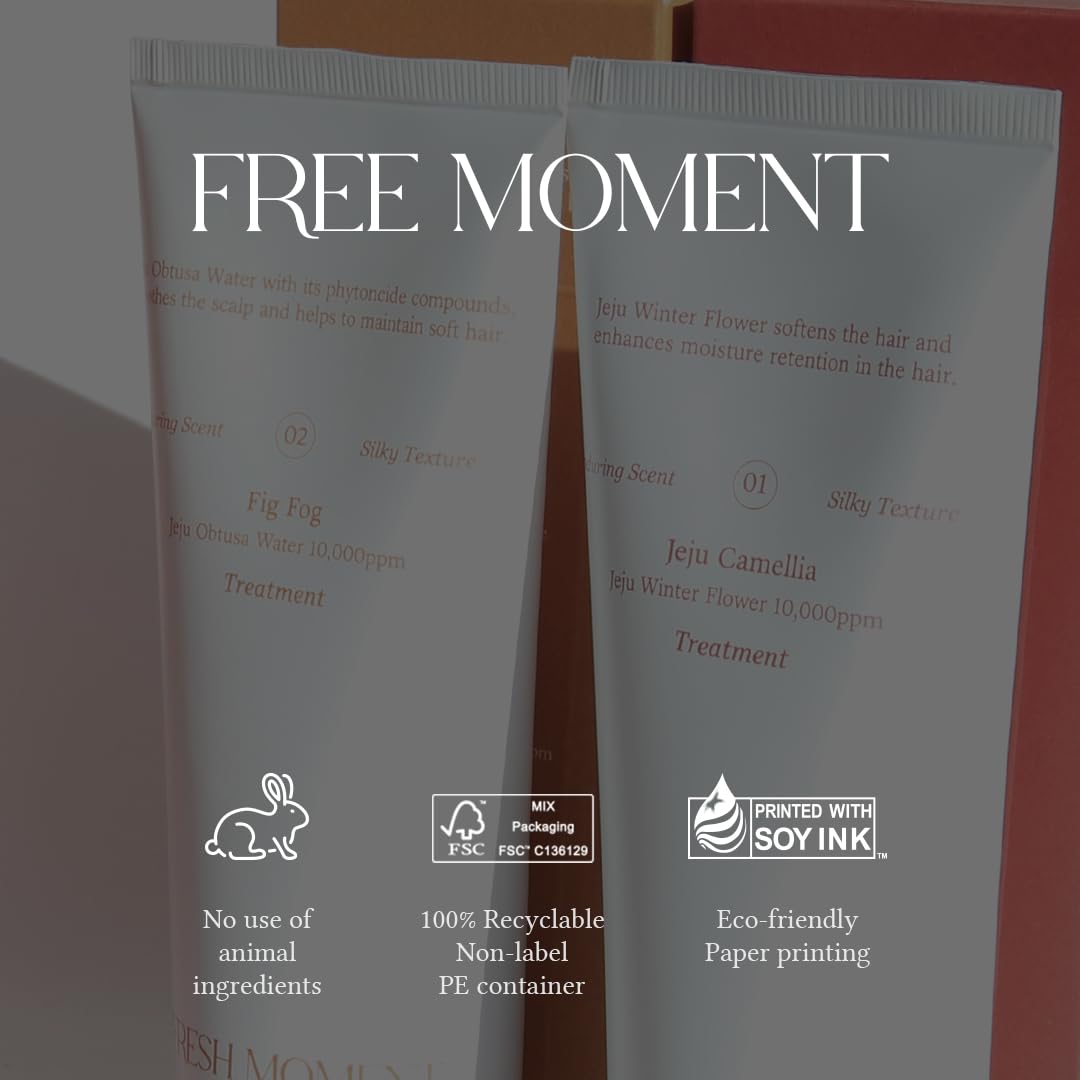 FREEMOMENT Refresh Moment Hair Treatment compact packaging fits travel routines.