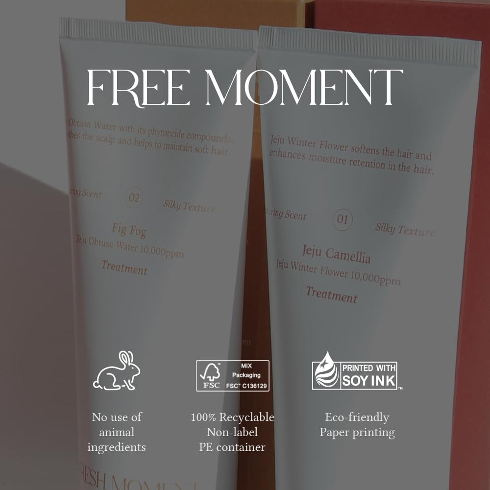 FREEMOMENT Refresh Moment Hair Treatment compact packaging fits travel routines.