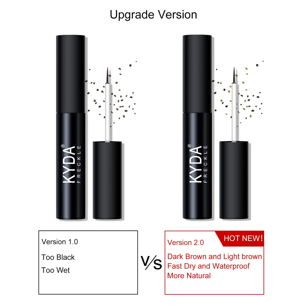 FREEORR 2-Colors Liquid Freckle Pen in light brown for subtle freckles.