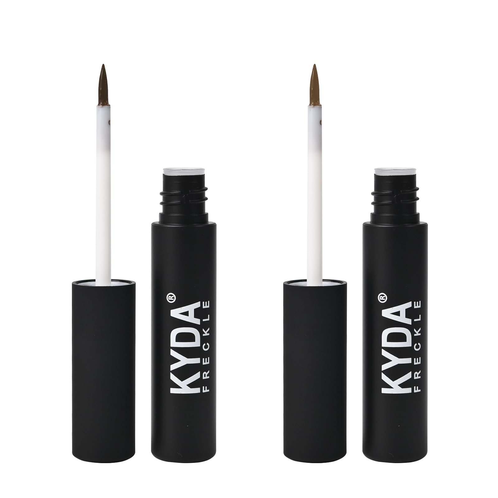FREEORR 2-Colors Liquid Freckle Pen in natural dark brown for realistic freckles.
