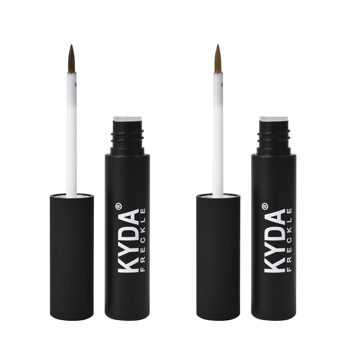 FREEORR 2-Colors Liquid Freckle Pen in natural dark brown for realistic freckles.
