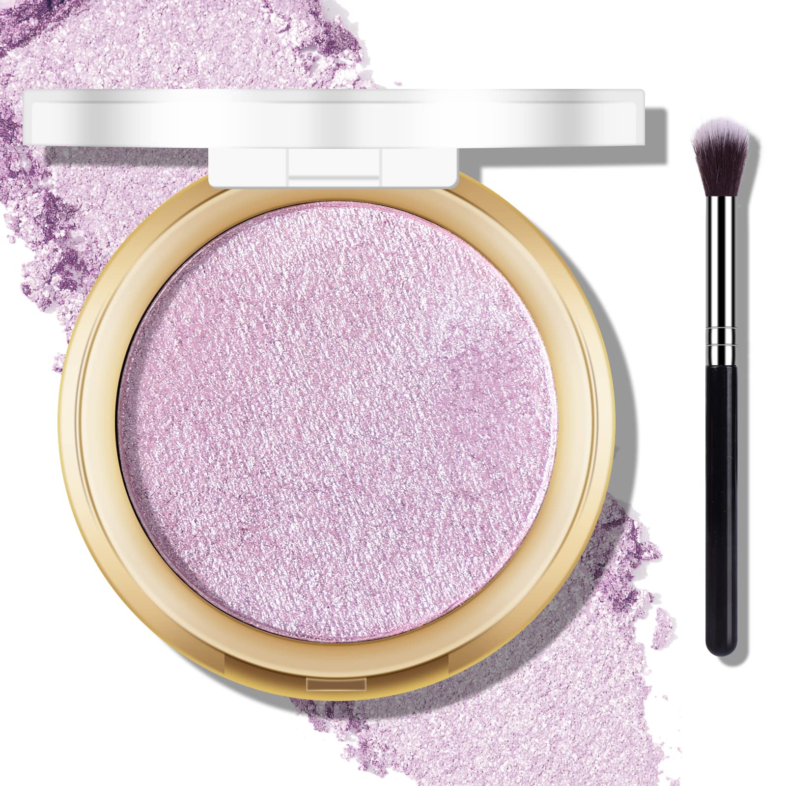 FREEORR Baked Highlighter Moonlight White swatch for a soft, radiant glow.