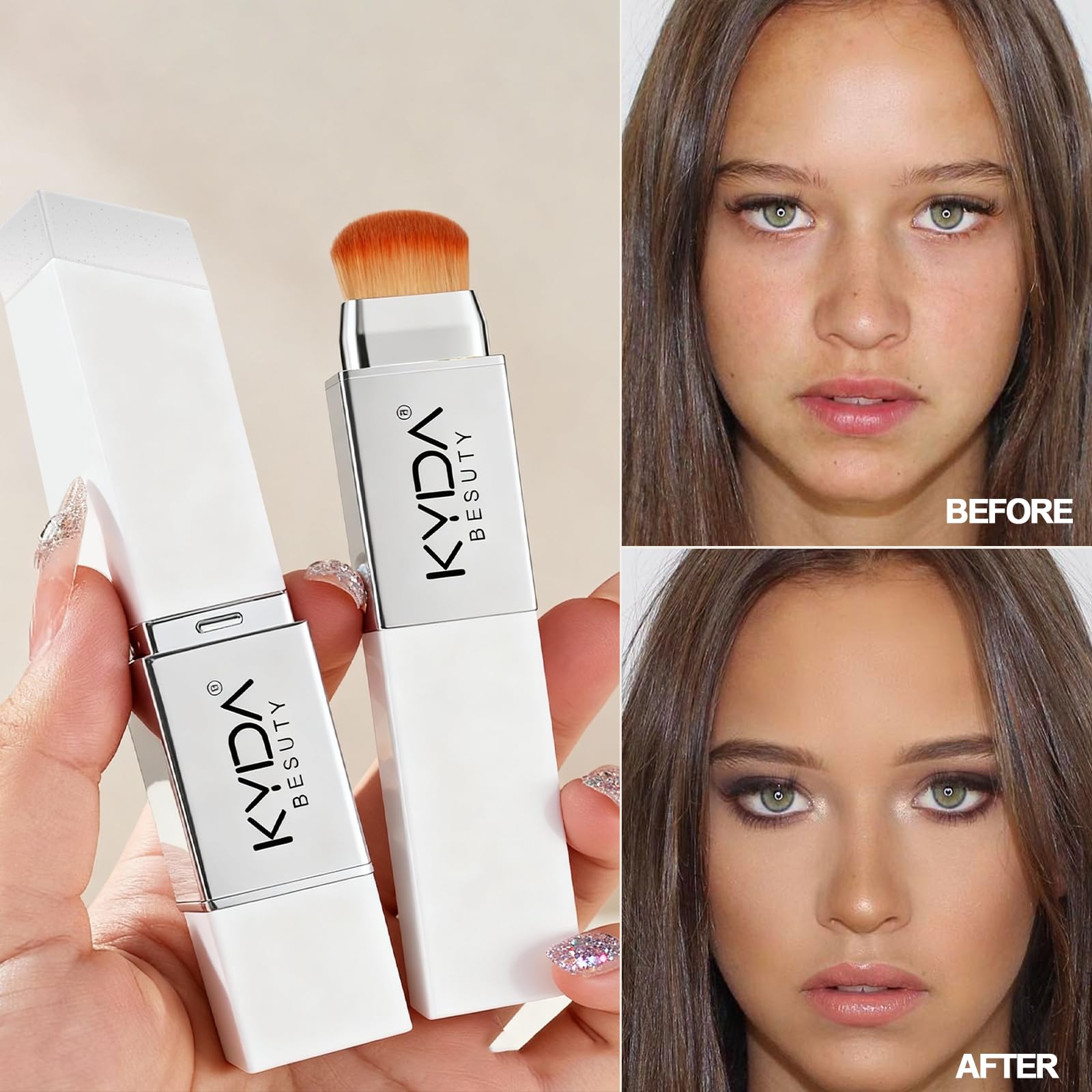 FREEORR color-changing effect on skin demonstrates adaptive shade in real use