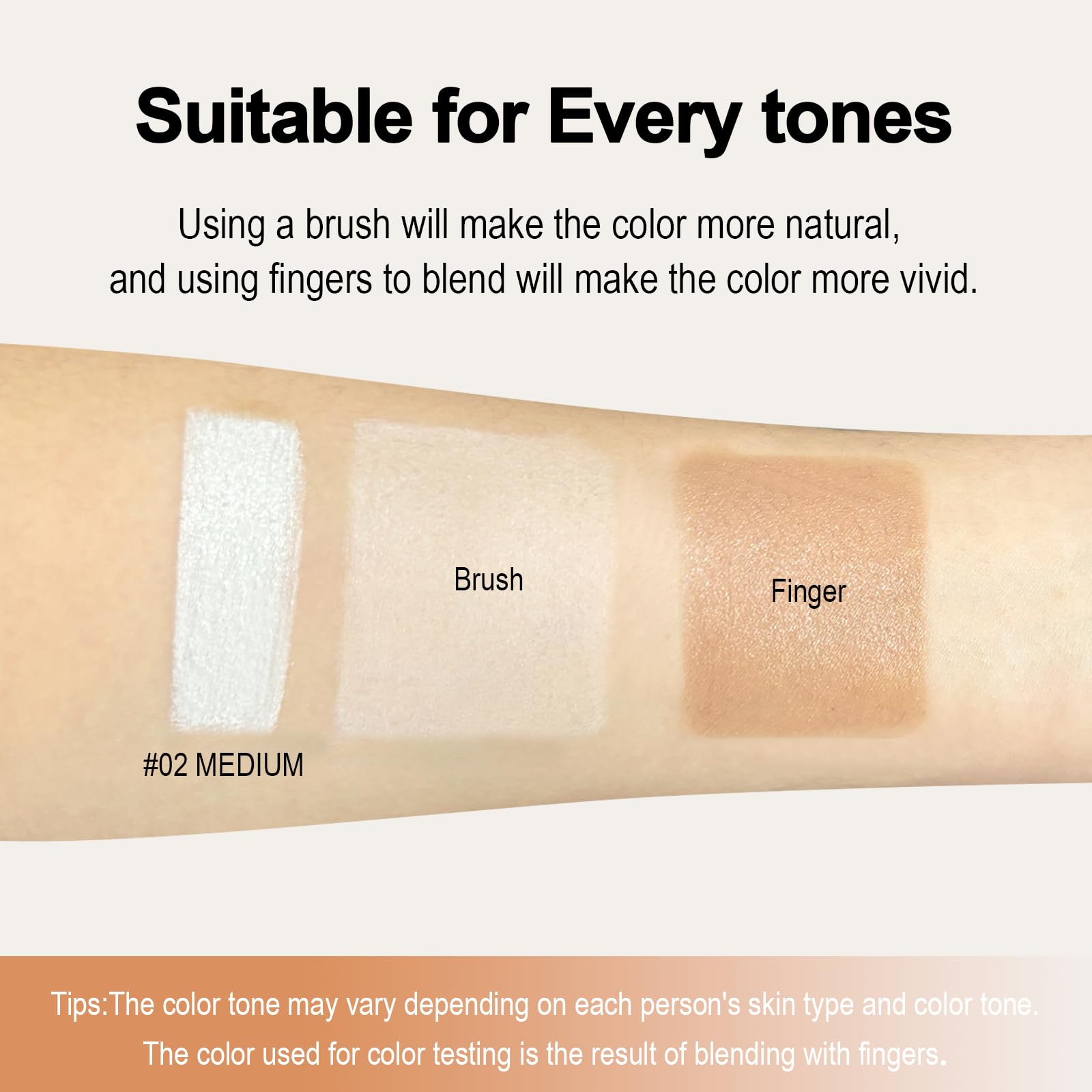 FREEORR cream-coverage close-up shows smooth radiant skin texture