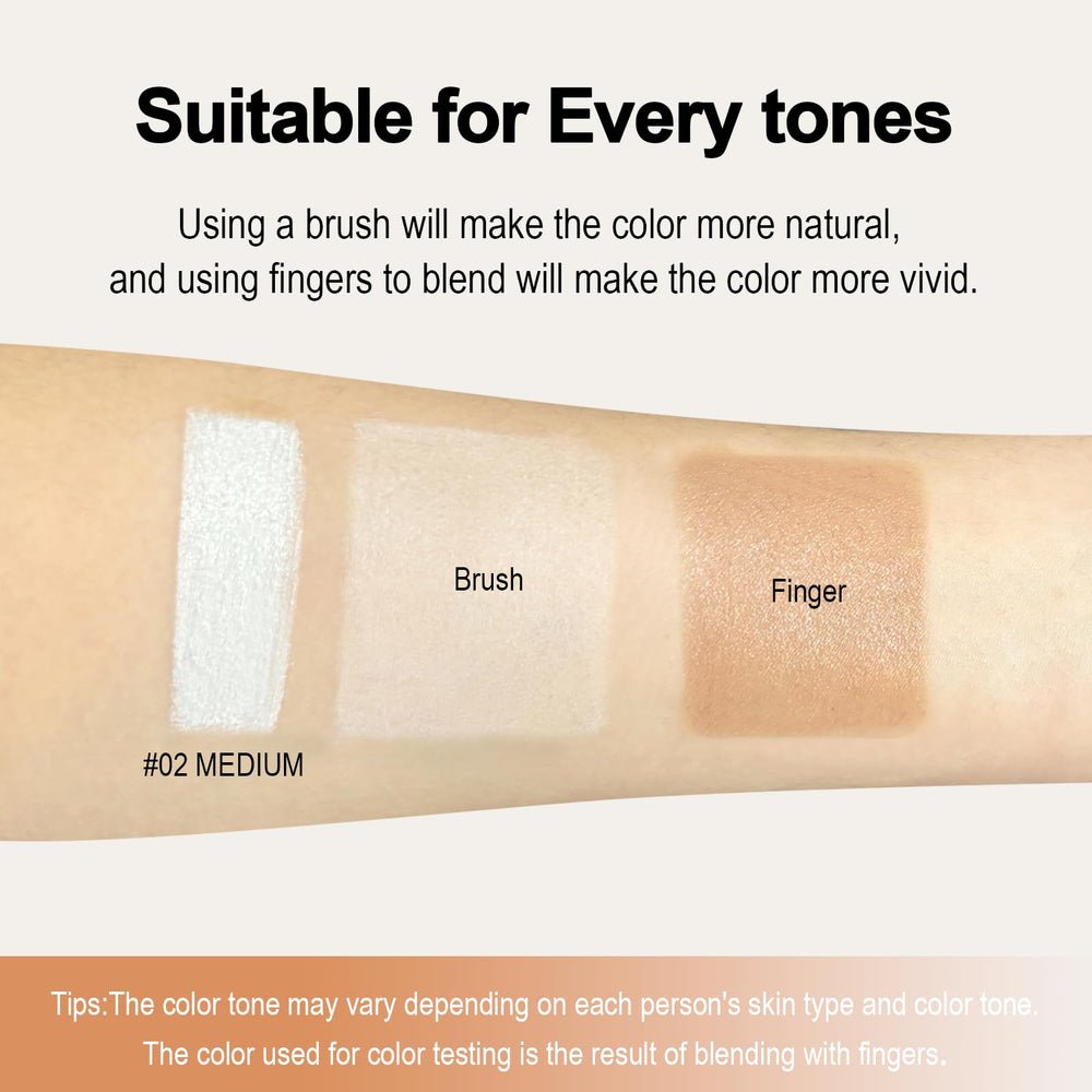 FREEORR cream-coverage close-up shows smooth radiant skin texture
