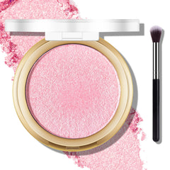 Freeorr Mermaid Pink baked palette showcases six-color glow for radiant cheeks.
