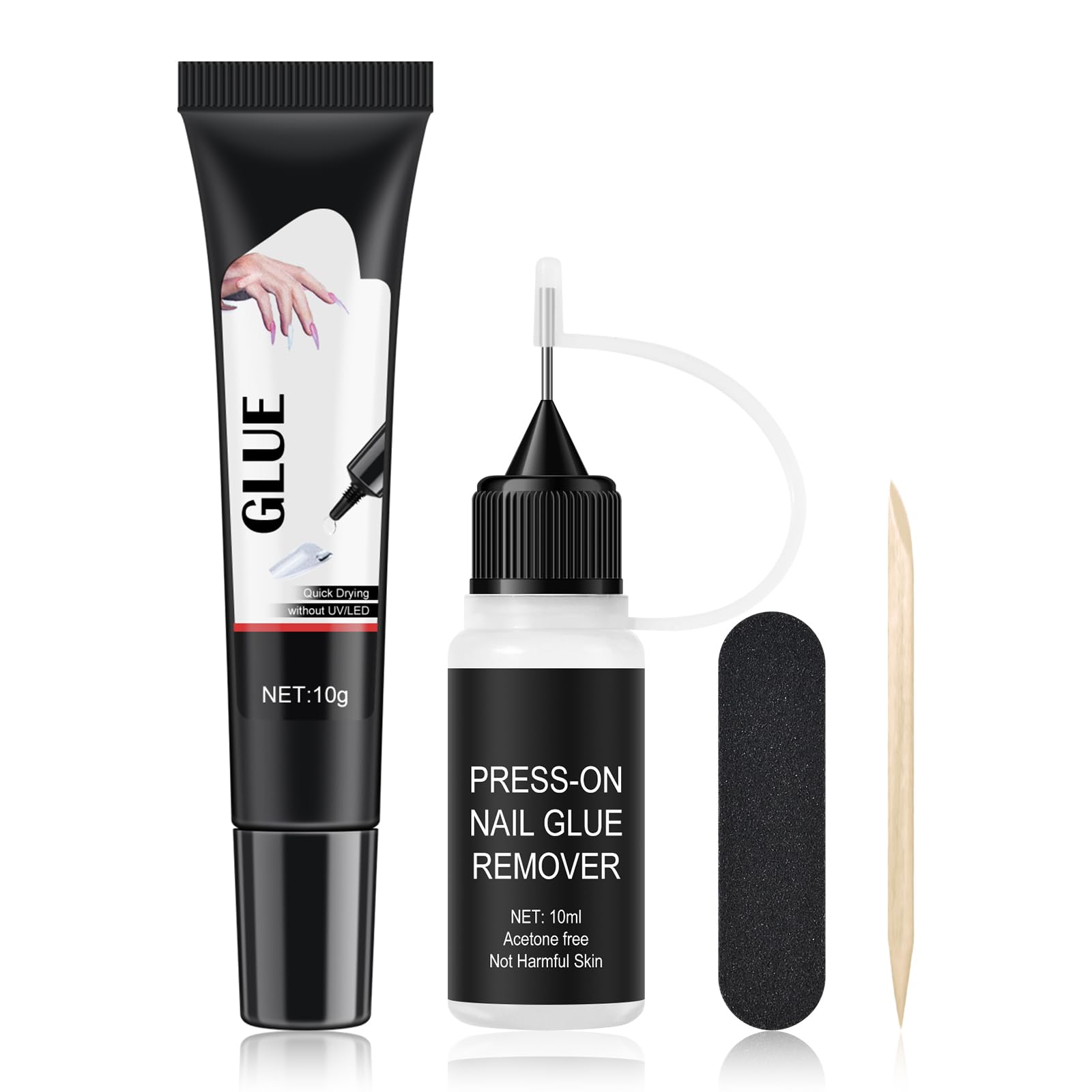 FREEORR semi-solid nail glue for precise, quick application