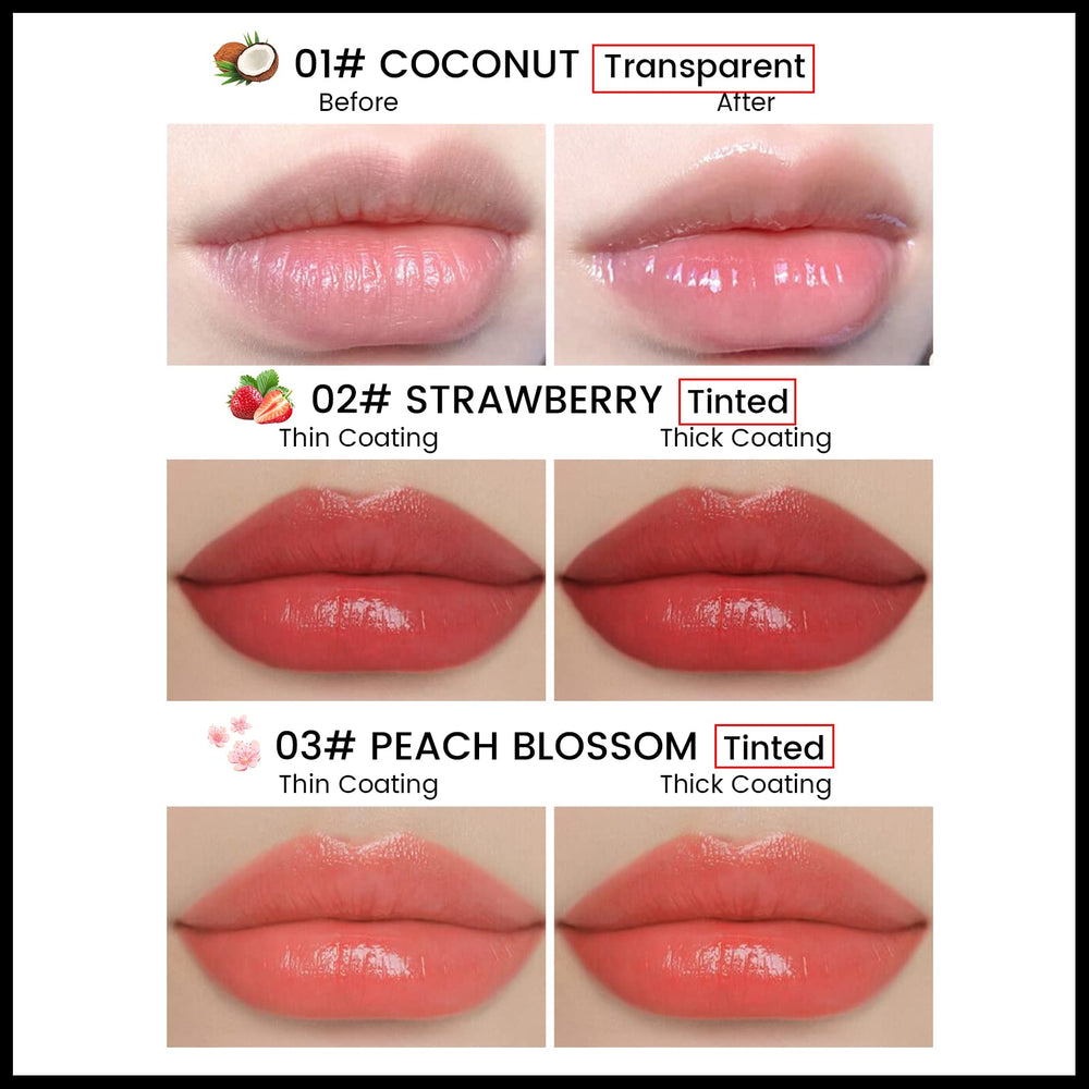 FREEORR apricot tinted lip balm for brighter lips with moisture