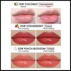 FREEORR apricot tinted lip balm for brighter lips with moisture