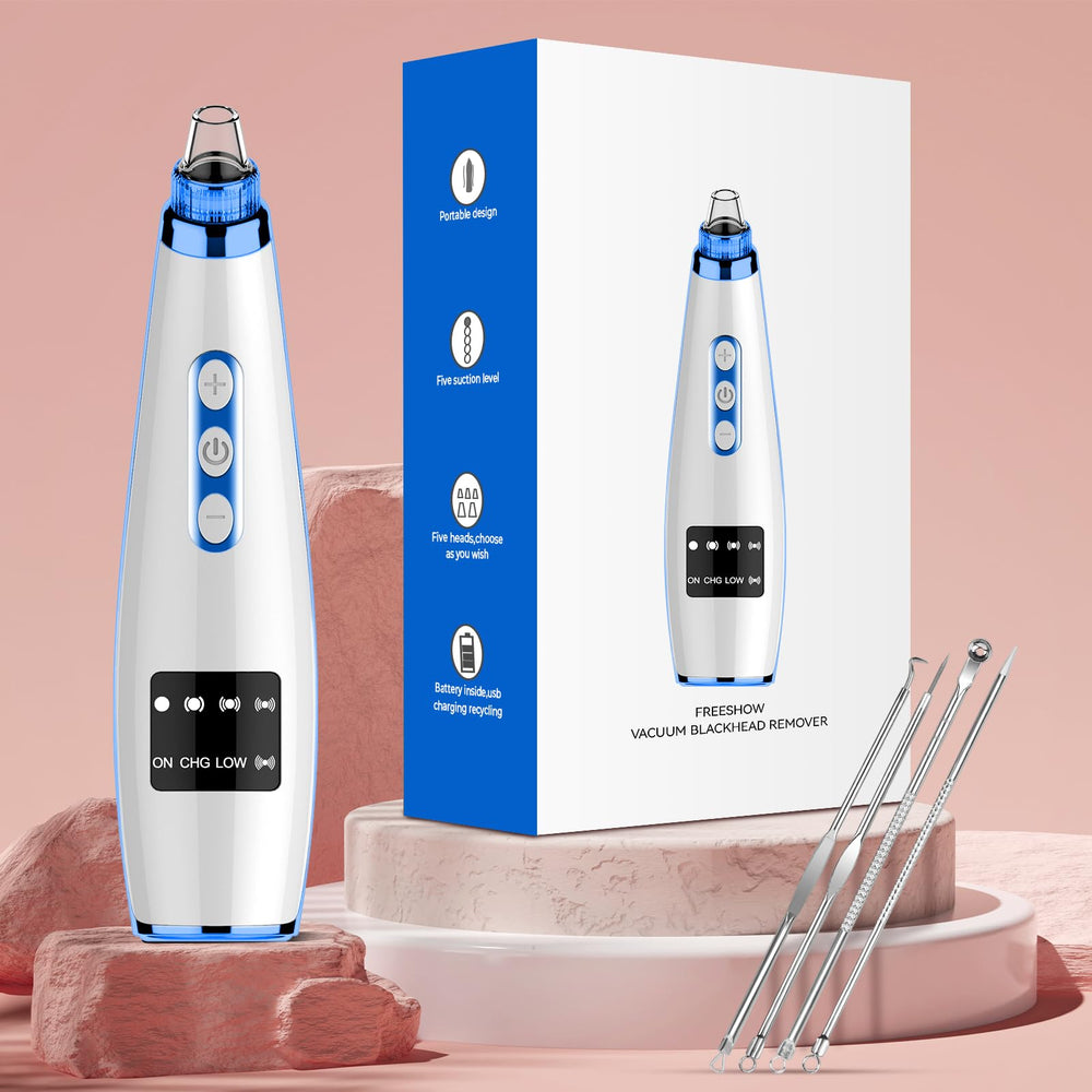FREESHOW Blackhead Vacuum after-use glow shows refreshed skin.
