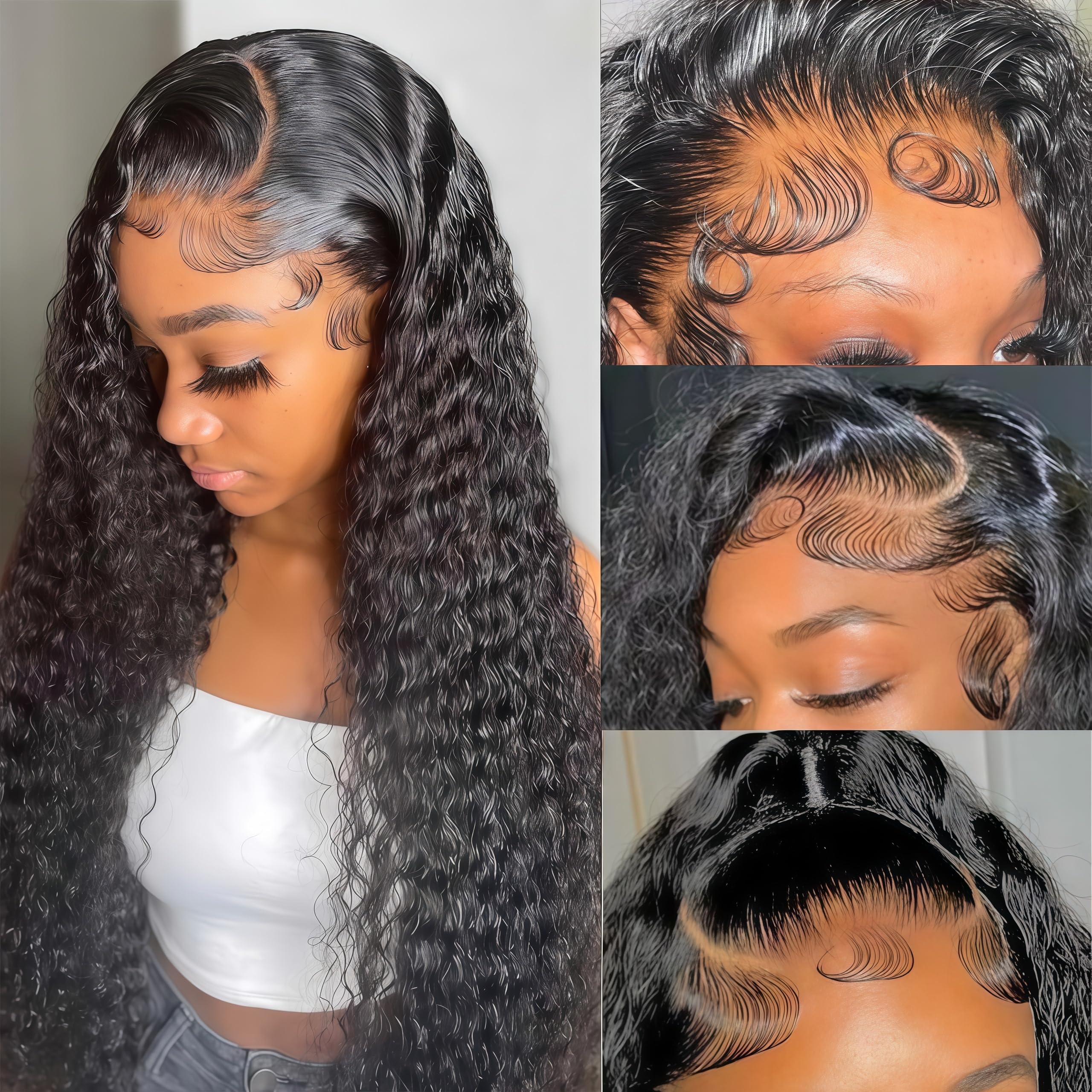 Freeternit 200-density human hair wig delivers fuller volume and bounce.
