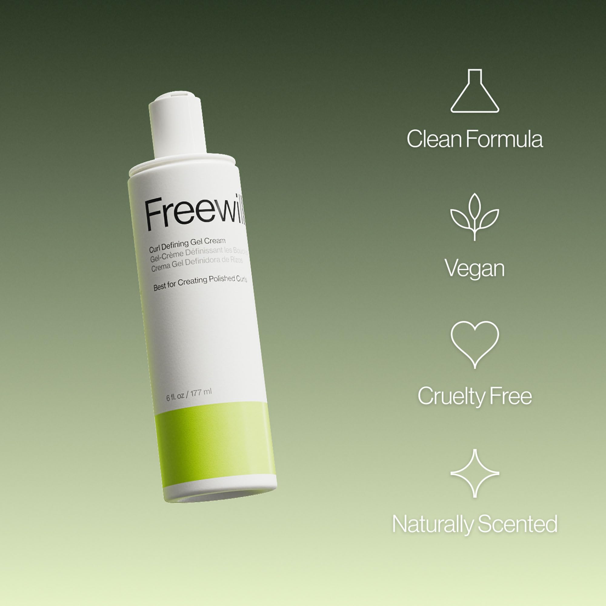 Freewill Curl Defining Gel Cream on hair in a twist style for definition.