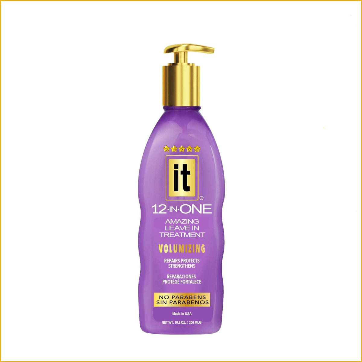 Freeze It IT 12-in-One volumizing bottle pump boosts fuller hair.