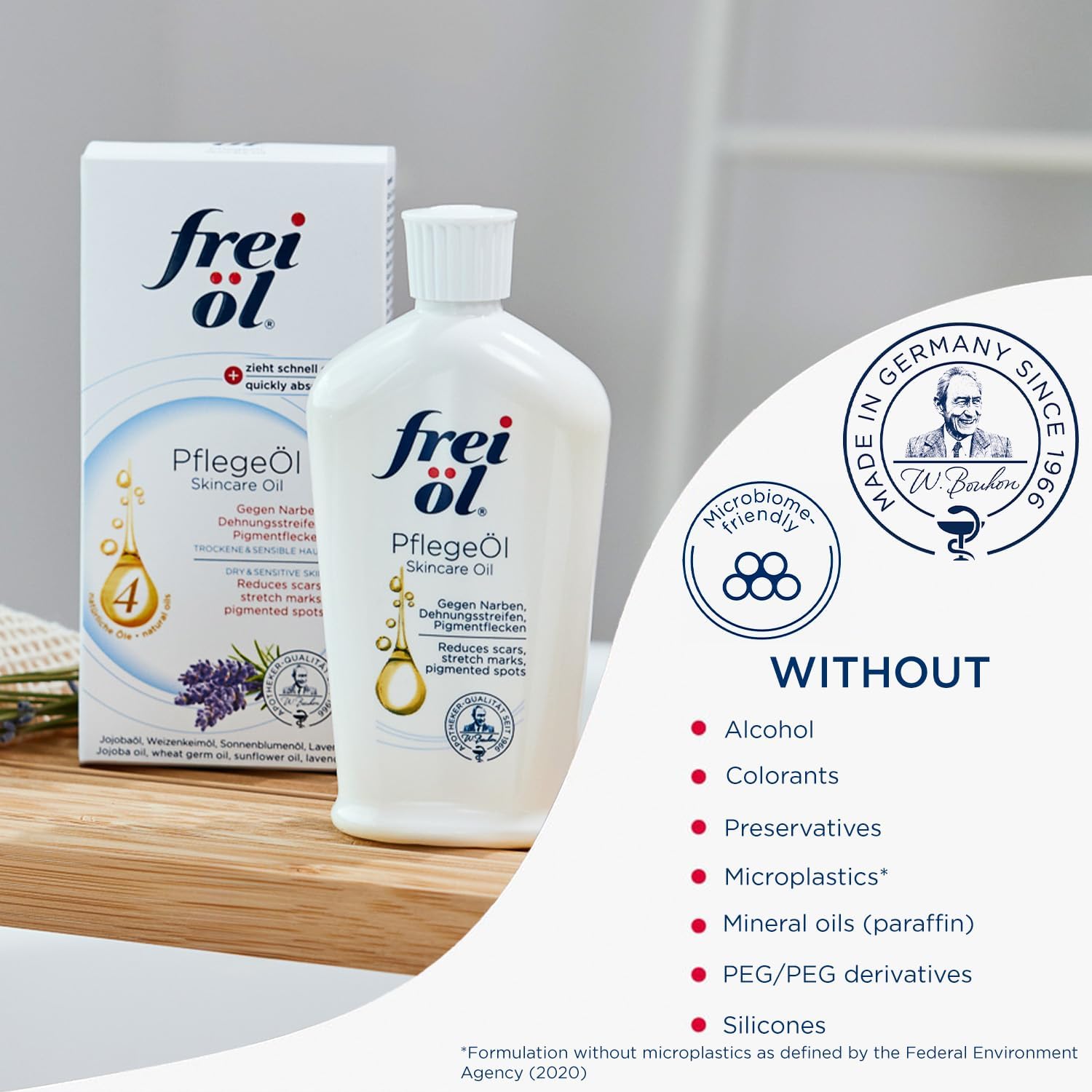 frei öl skincare oil massage action highlights soothing body care
