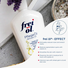 Frei oel skincare oil texture close-up indicating lightweight daily use