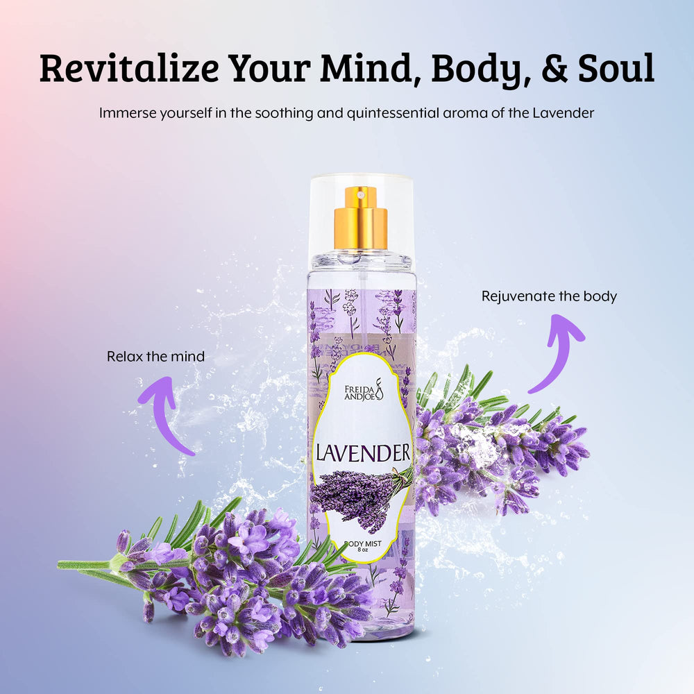 Freida and Joe body mist being spritzed for quick refresh
