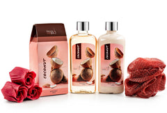 Freida and Joe Coconut Spa Gift Basket body lotion for deep moisture