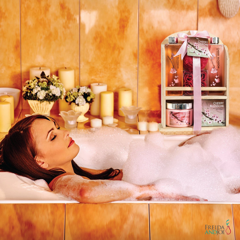 Freida and Joe Cherry Blossom Rose Soaps for luxurious cleansing