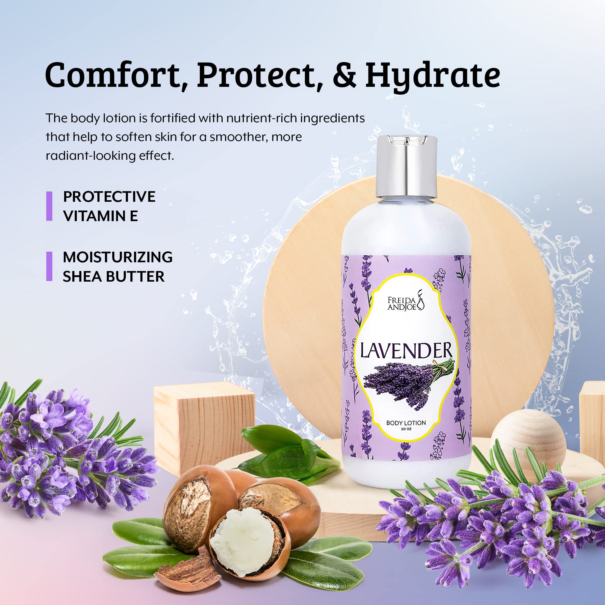 Freida and Joe lavender body mist bottle for a refreshing mood boost