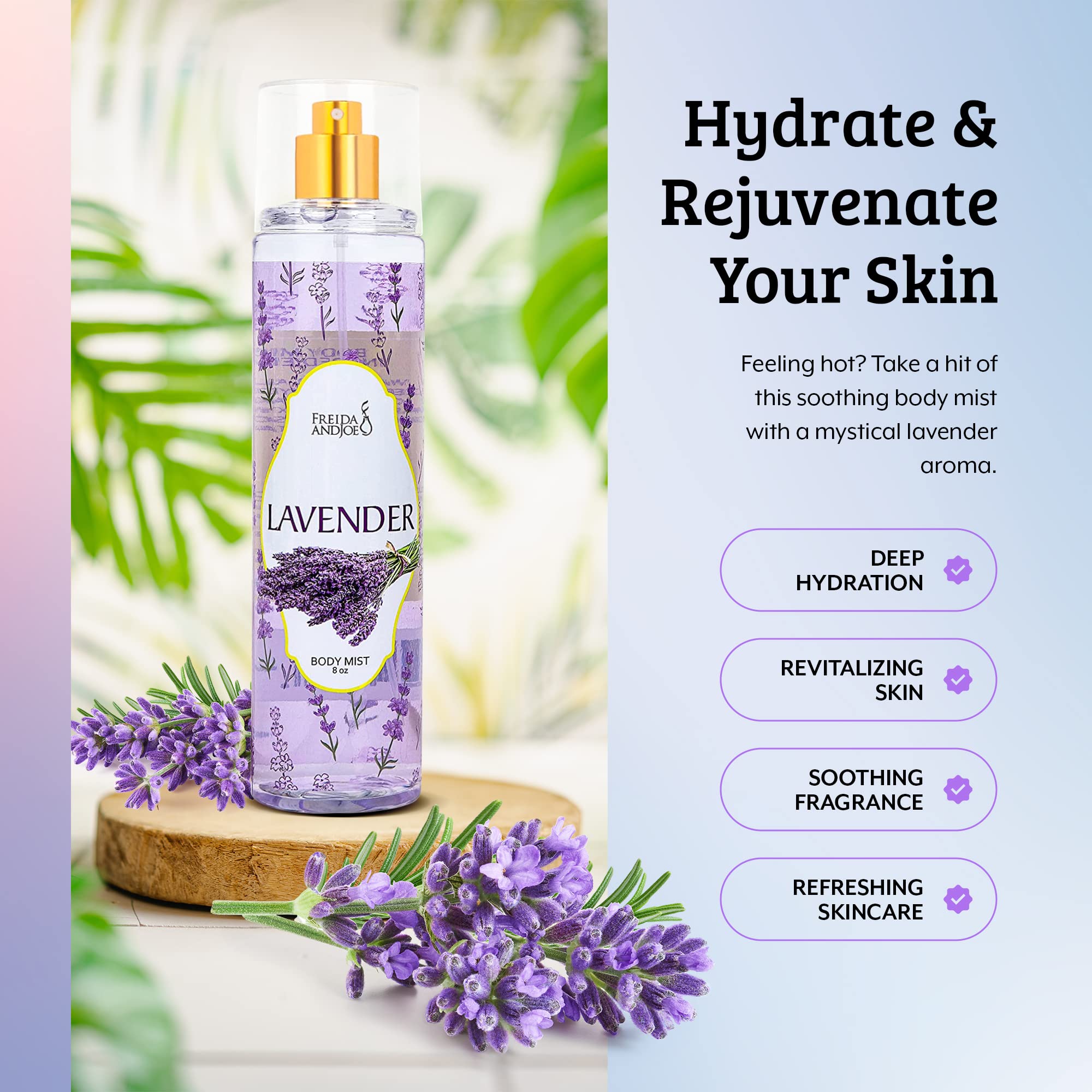 Lavender woodsy scent close-up on label for premium notes.