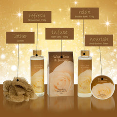Bubble bath bottle from Freida and Joe White Rose Jasmine